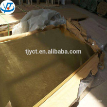 1mm bright CuZn35 H62 Brass Sheet / Brass Plate